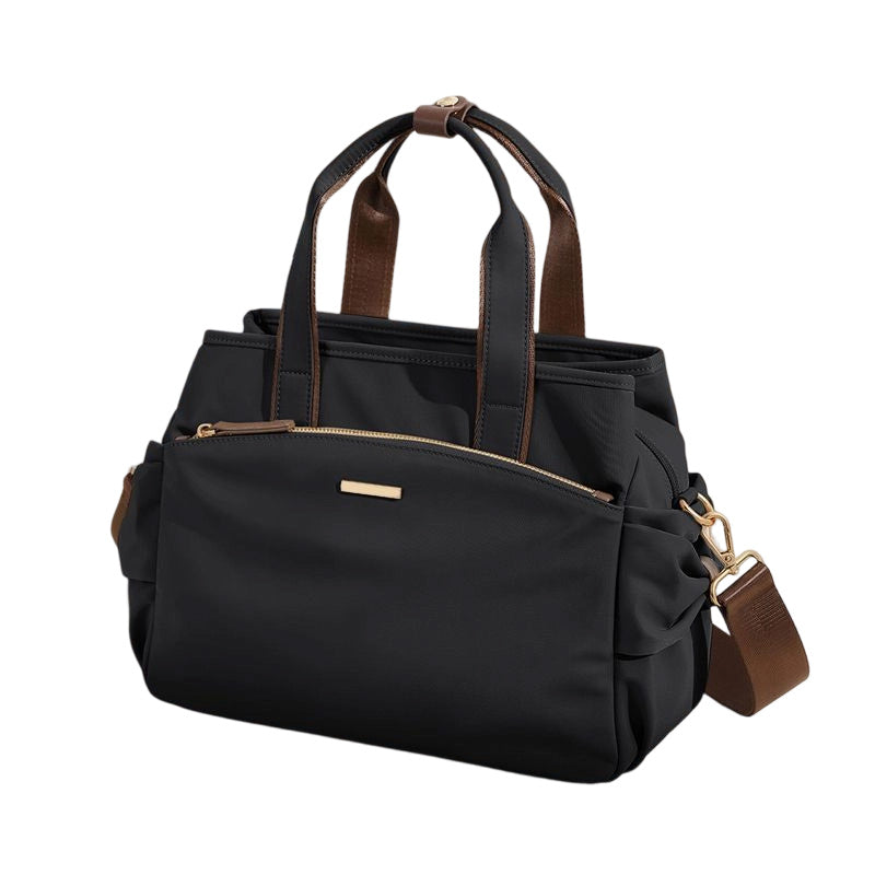 50% OFF !! Casual Canvas Tote Bag with Pleated Side Pockets for Women
