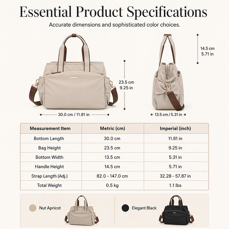 50% OFF !! Casual Canvas Tote Bag with Pleated Side Pockets for Women