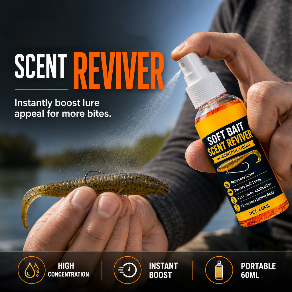 Soft Bait Scent Booster Spray High‑Concentration Fishing Lure Scent Reviver