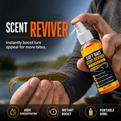 Soft Bait Scent Booster Spray High‑Concentration Fishing Lure Scent Reviver