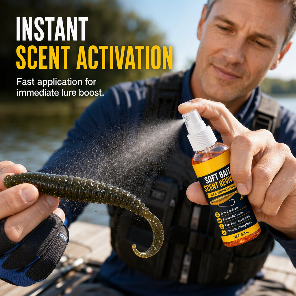 Soft Bait Scent Booster Spray High‑Concentration Fishing Lure Scent Reviver