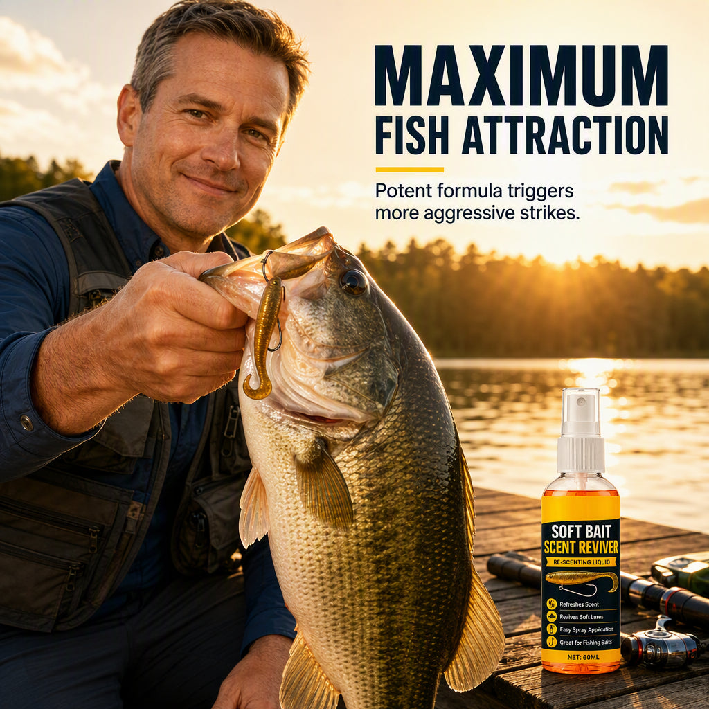 Soft Bait Scent Booster Spray High‑Concentration Fishing Lure Scent Reviver