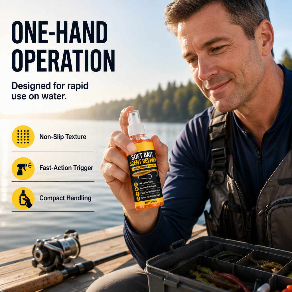 Soft Bait Scent Booster Spray High‑Concentration Fishing Lure Scent Reviver