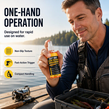 Soft Bait Scent Booster Spray High‑Concentration Fishing Lure Scent Reviver