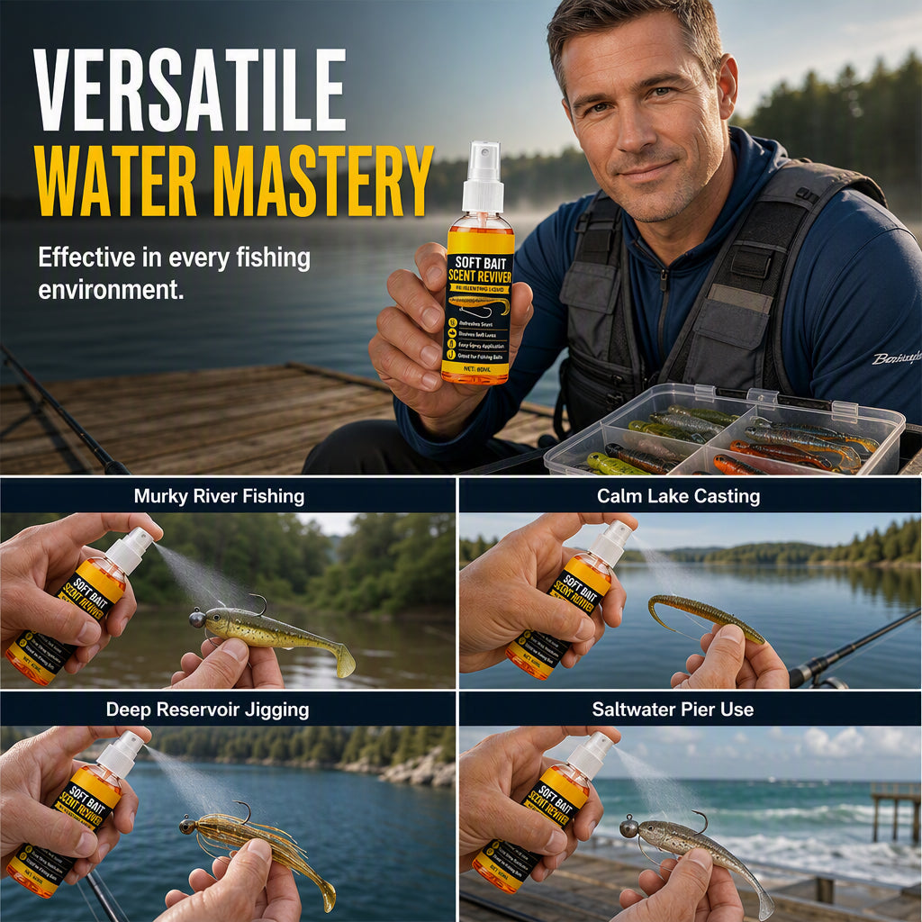 Soft Bait Scent Booster Spray High‑Concentration Fishing Lure Scent Reviver