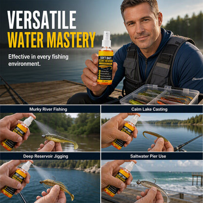 Soft Bait Scent Booster Spray High‑Concentration Fishing Lure Scent Reviver