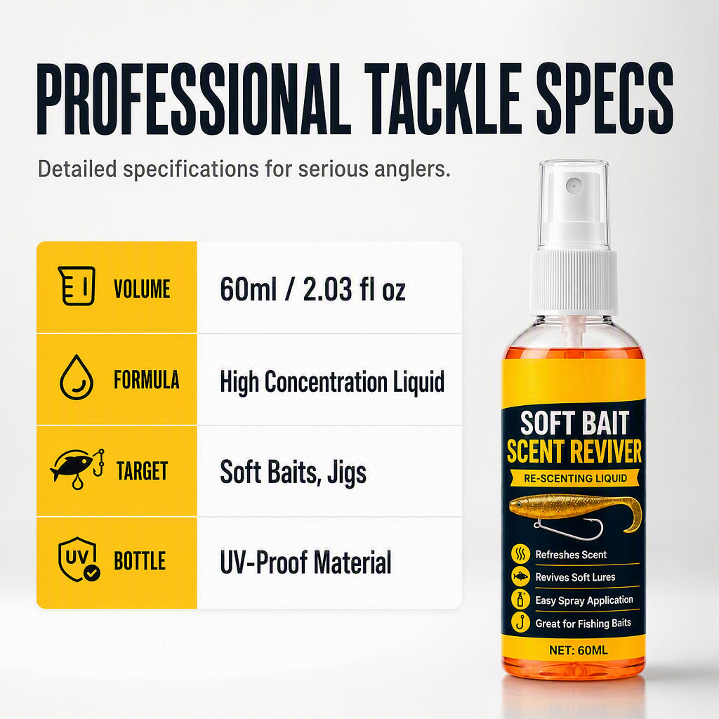 Soft Bait Scent Booster Spray High‑Concentration Fishing Lure Scent Reviver