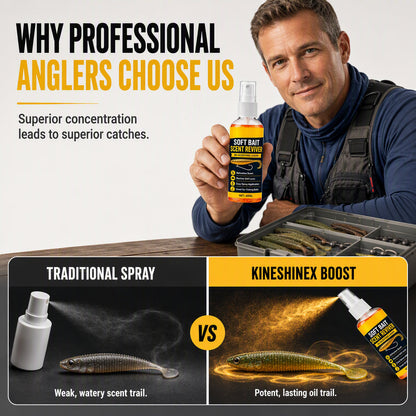 Soft Bait Scent Booster Spray High‑Concentration Fishing Lure Scent Reviver