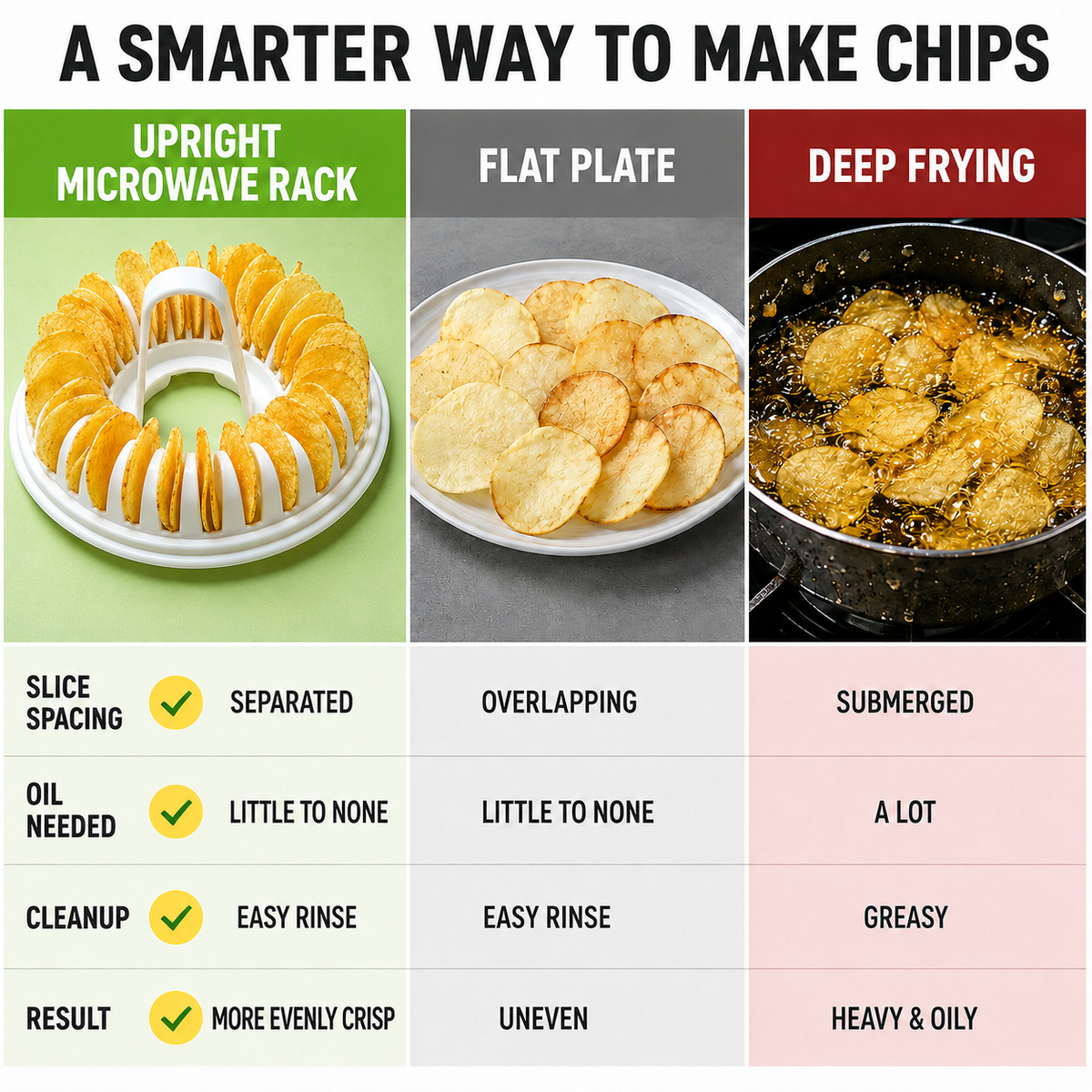 Microwave Potato Chip Maker with Slicer – Oil-Free Snack Kit