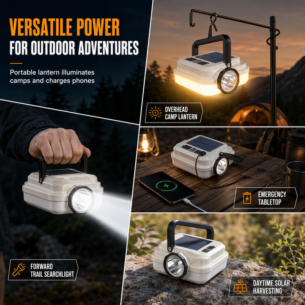 LIMITED‑TIME 49% OFF! Solar Rechargeable LED Camping Lantern – Weatherproof, Portable, Multi‑Use