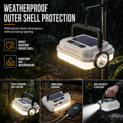 LIMITED‑TIME 49% OFF! Solar Rechargeable LED Camping Lantern – Weatherproof, Portable, Multi‑Use