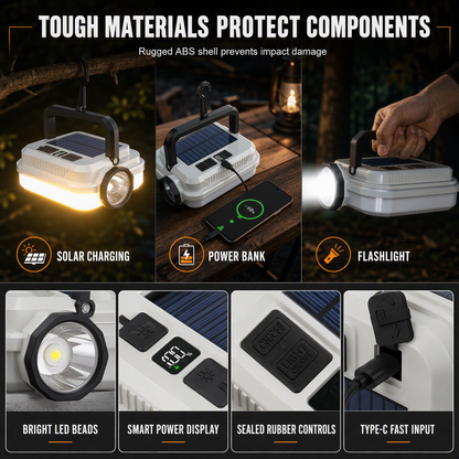 LIMITED‑TIME 49% OFF! Solar Rechargeable LED Camping Lantern – Weatherproof, Portable, Multi‑Use