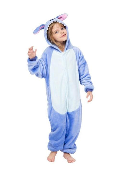 Stitch Blue Pajama Jumpsuit for Girls