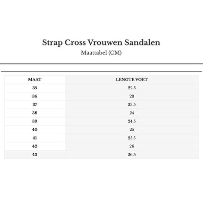 Strap Cross Women's Sandals