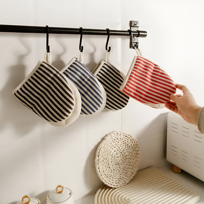 Striped Oven Mitts for Heat Protection