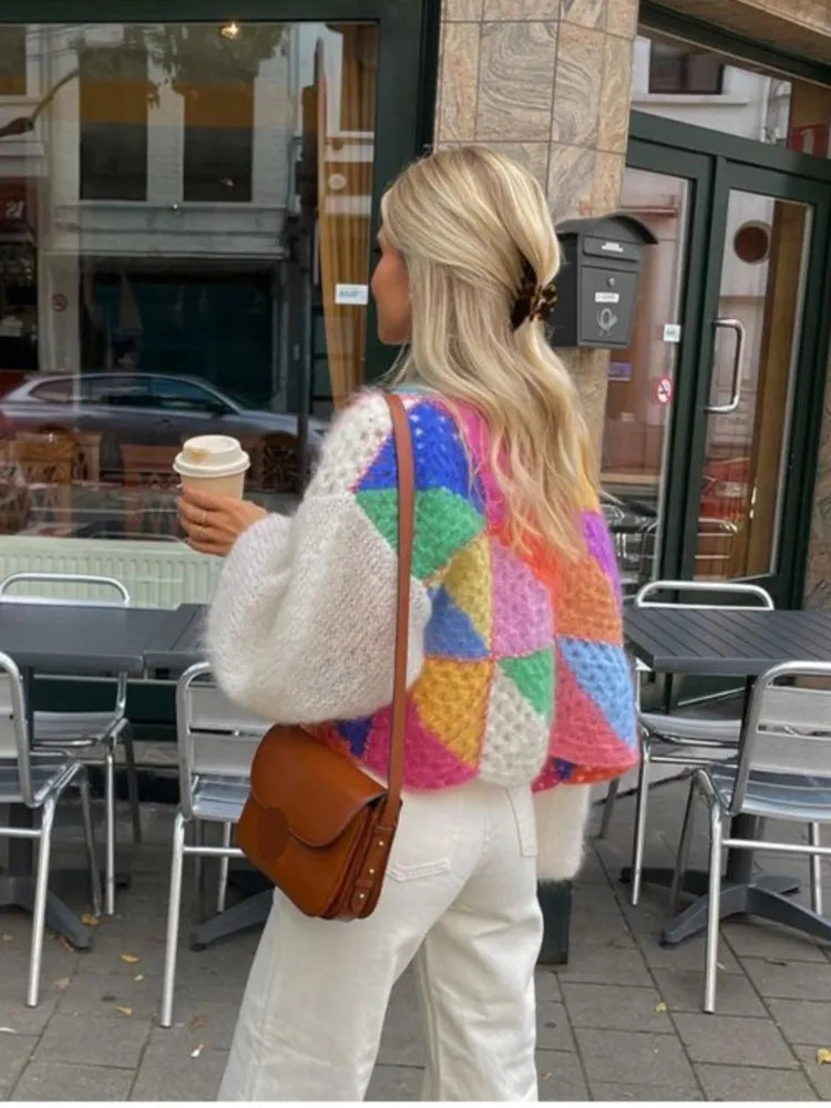 Striped Zip-Up Cardigan