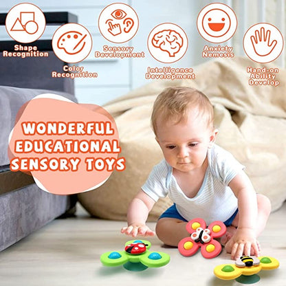 Suction Cup Spinner 3pcs