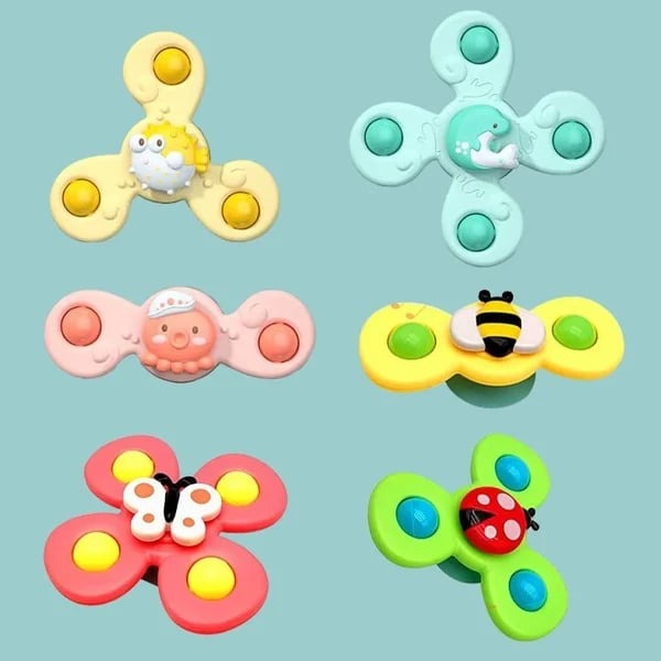 Suction Cup Spinner 3pcs