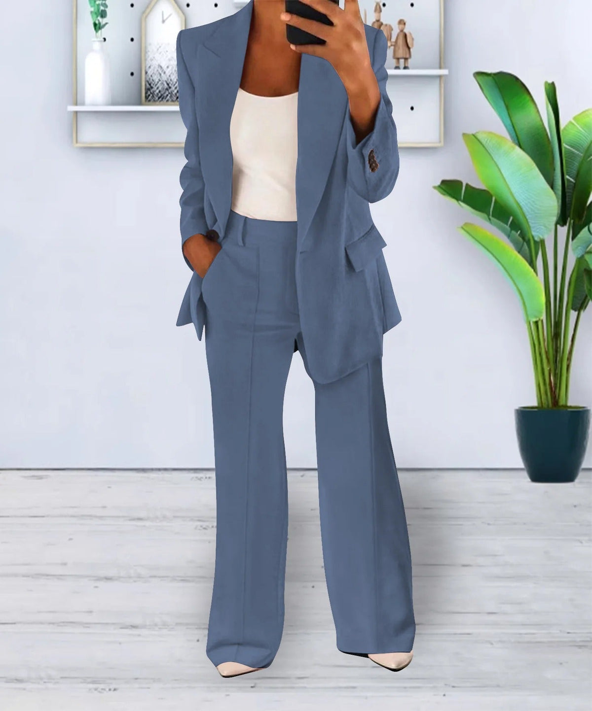 Polished Elegant Two-Piece Suit Set