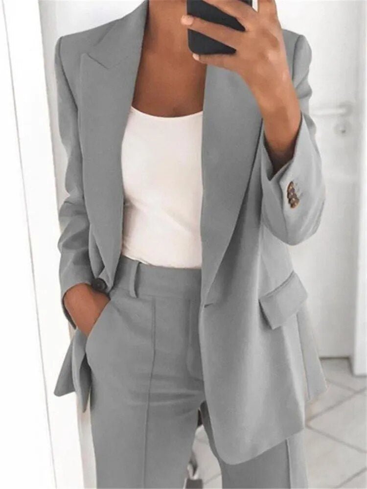 Polished Elegant Two-Piece Suit Set