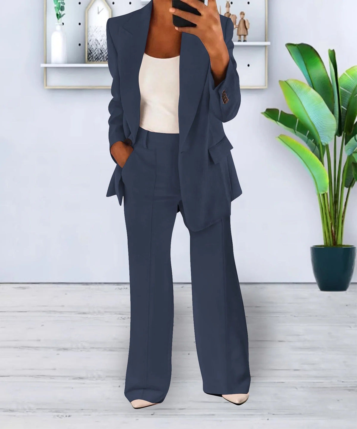 Polished Elegant Two-Piece Suit Set
