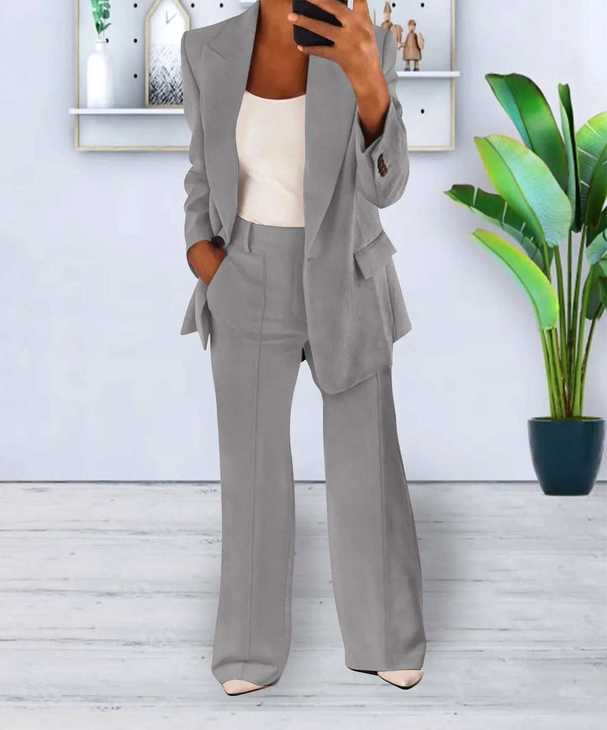 Polished Elegant Two-Piece Suit Set