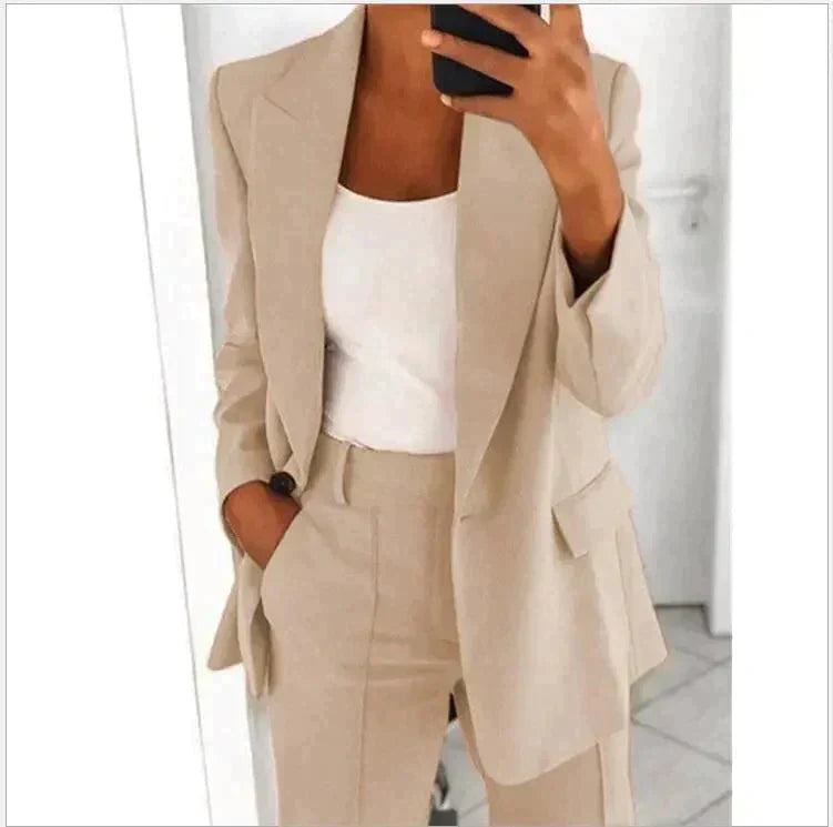 Polished Elegant Two-Piece Suit Set