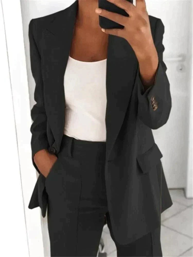 Polished Elegant Two-Piece Suit Set