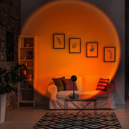 Ambient Glow Lamp | Projection of Warm Sunset Hues