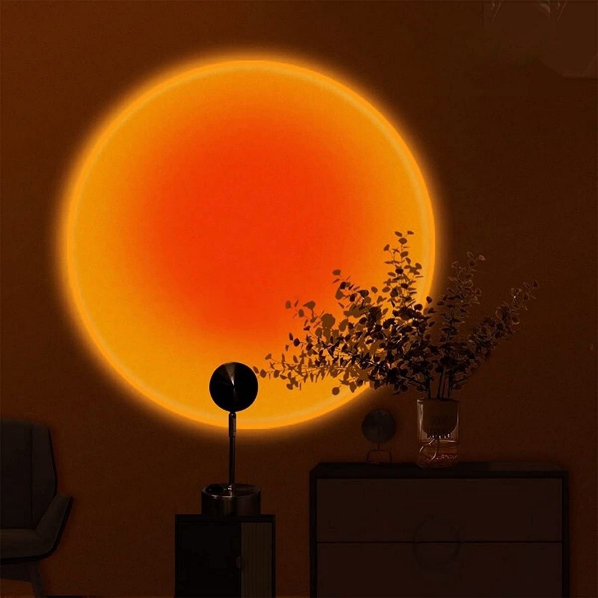Ambient Glow Lamp | Projection of Warm Sunset Hues