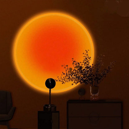 Ambient Glow Lamp | Projection of Warm Sunset Hues