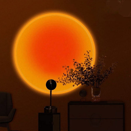 Ambient Glow Lamp | Projection of Warm Sunset Hues