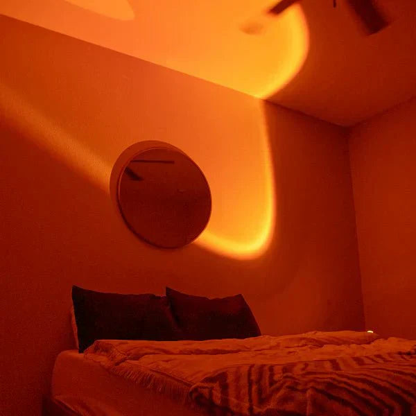 Ambient Glow Lamp | Projection of Warm Sunset Hues