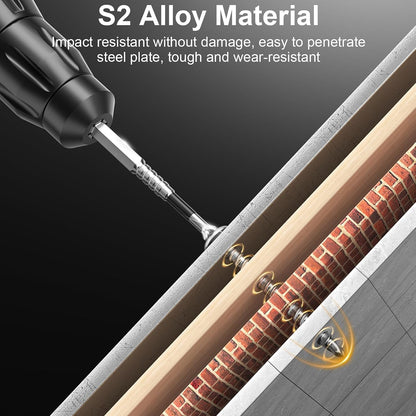 12-Piece Magnetic Impact Screwdriver Bit Set