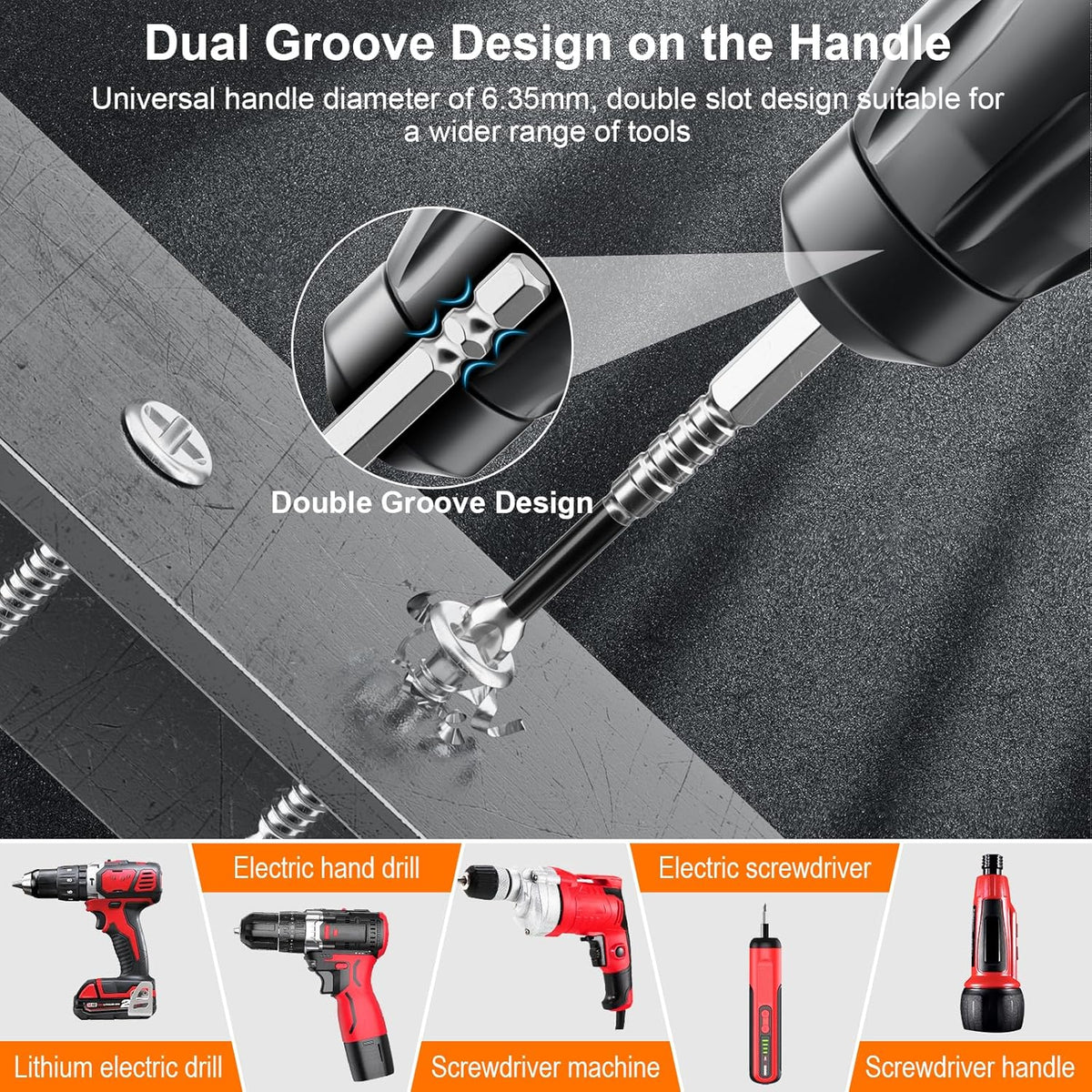 12-Piece Magnetic Impact Screwdriver Bit Set