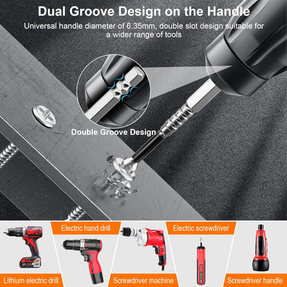 12-Piece Magnetic Impact Screwdriver Bit Set