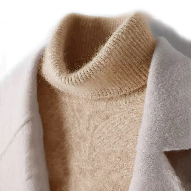 Men's Pure Cashmere Turtleneck Sweater