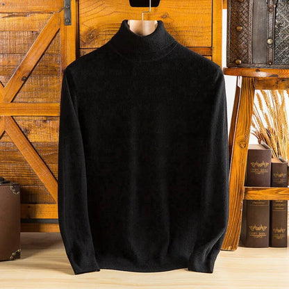 Men's Pure Cashmere Turtleneck Sweater