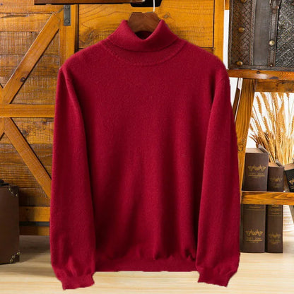 Men's Pure Cashmere Turtleneck Sweater