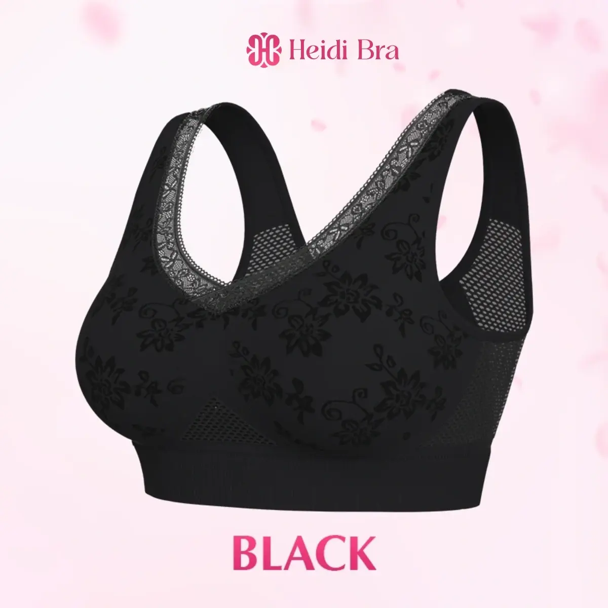 Heidi - Pure Cotton Buttonless Lifting Bra