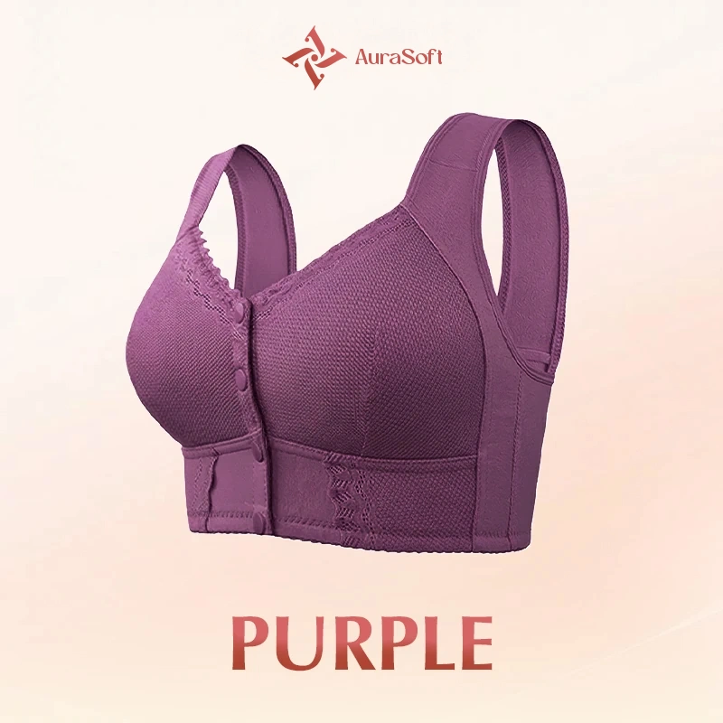 AuraSoft - Front-Closure Breathable Bra for Seniors