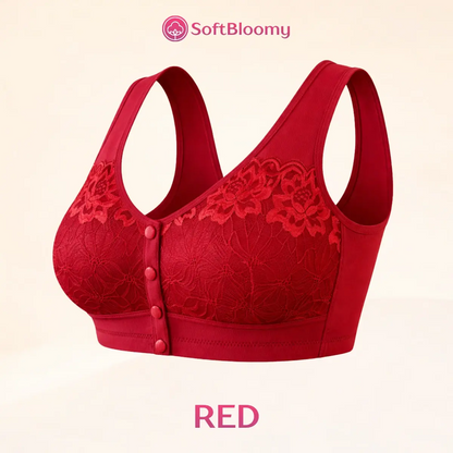 Soft Bloomy - Front-Closure Cotton Shaping Bra for Seniors