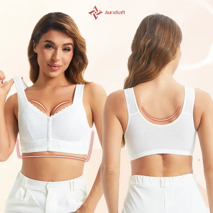 AuraSoft - Front-Closure Breathable Bra for Seniors