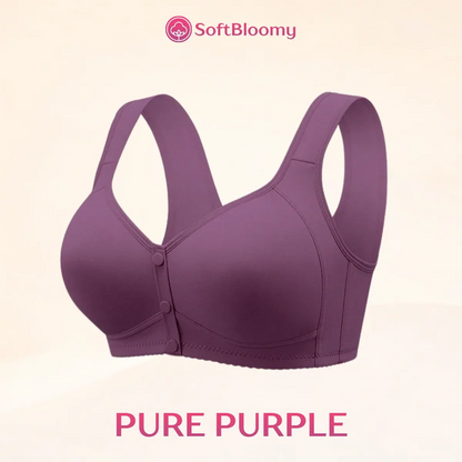 Soft Bloomy - Front-Closure Cotton Shaping Bra for Seniors
