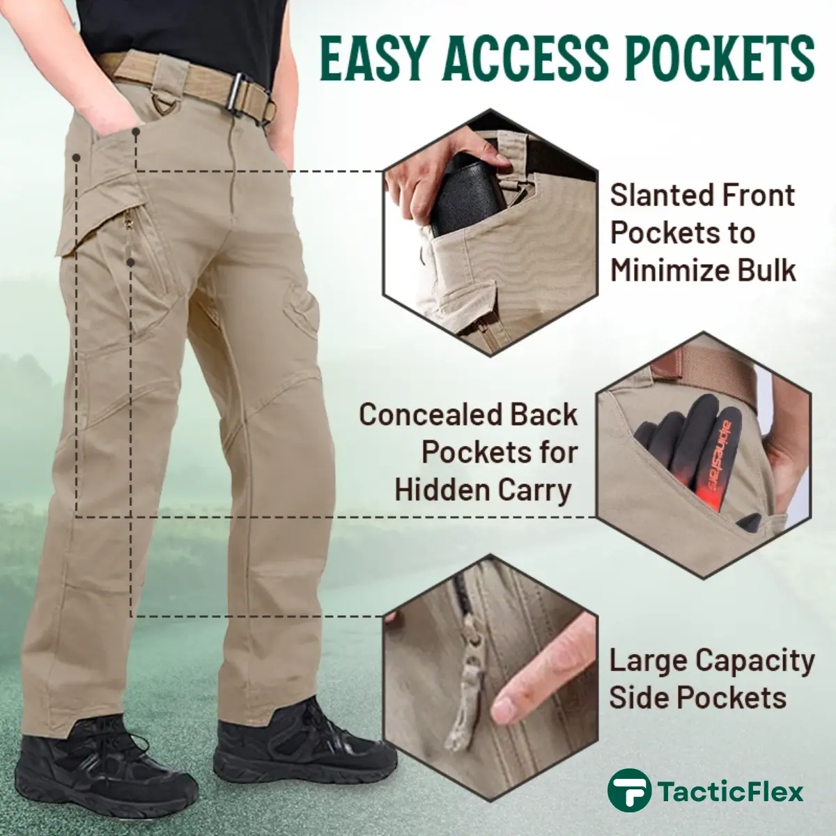 TacticFlex - Men's Tactical Waterproof Pants