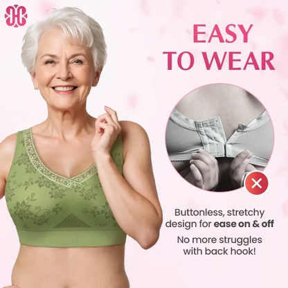 Heidi - Pure Cotton Buttonless Lifting Bra