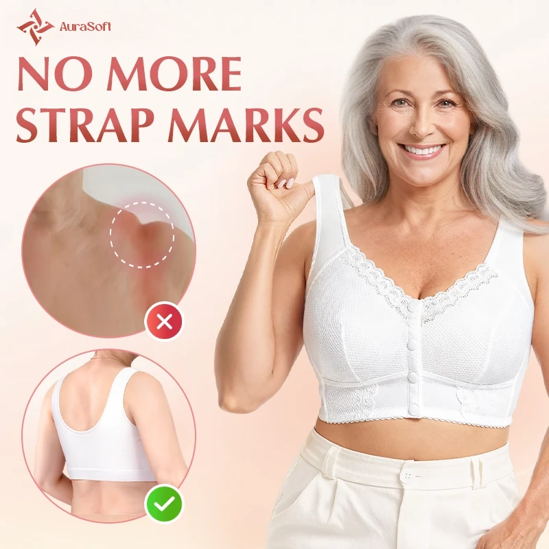 AuraSoft - Front-Closure Breathable Bra for Seniors