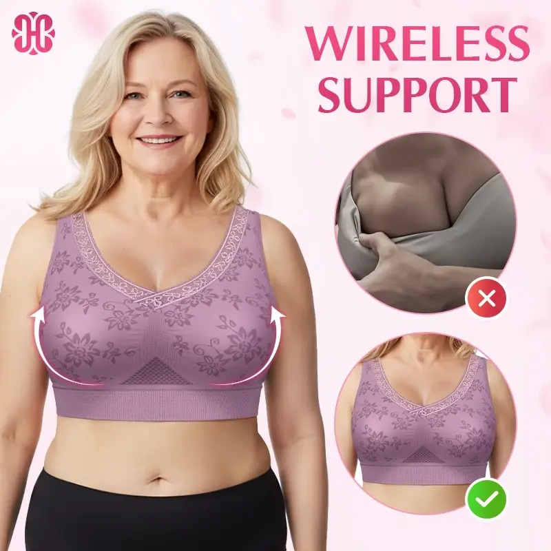 Heidi - Pure Cotton Buttonless Lifting Bra