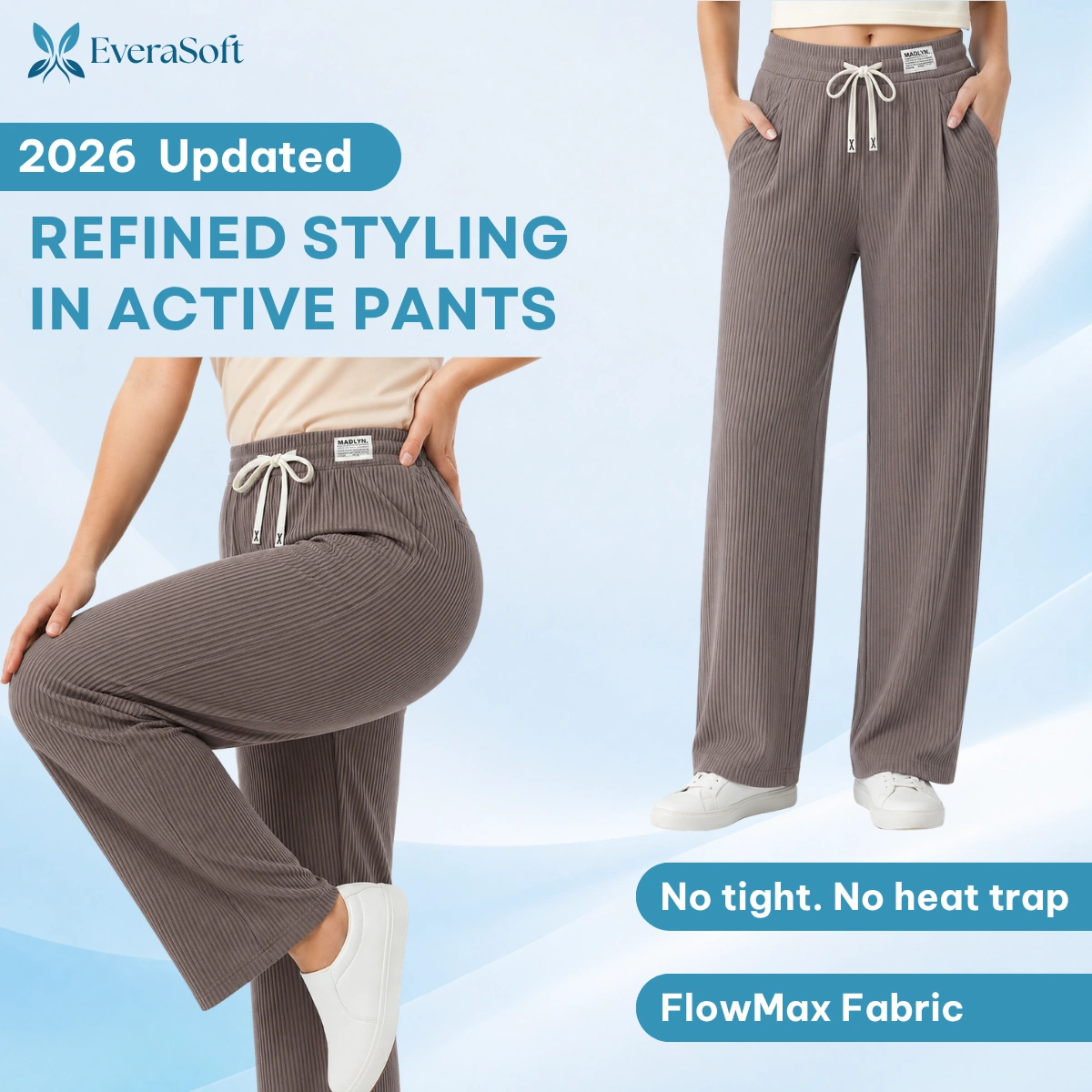 EveraSoft - Women's Soft Drape Pull-On Pants