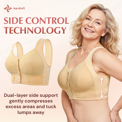 AuraSoft - Front-Closure Breathable Bra for Seniors